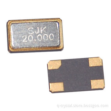 4025 SMD crystal resonator, 4025 size, 1.0mm high, 26MHz frequency, 9pF load capacitance